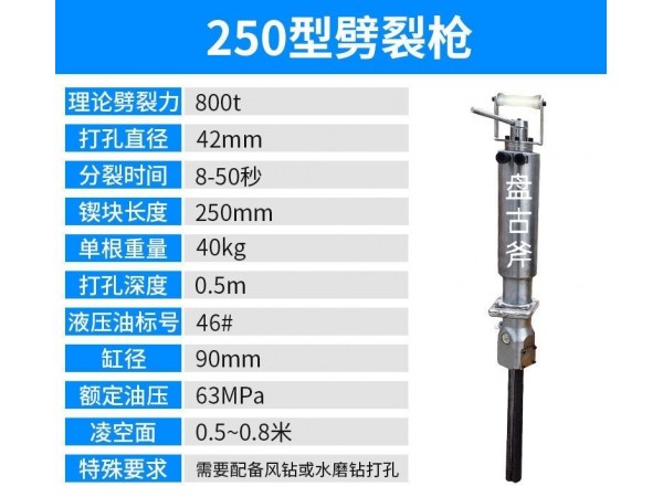 寧波市拆除石頭用液壓劈裂機(jī)設(shè)備